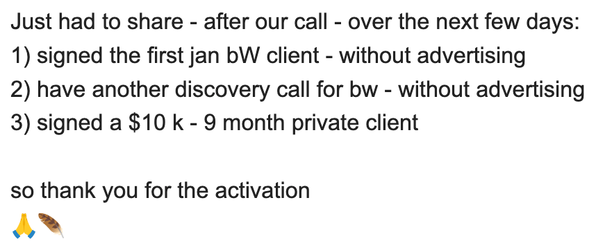 client testimonial Beth Weinstein