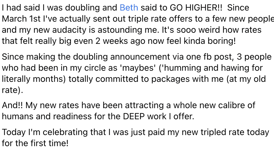 Beth Weinstein Coaching Testimonial