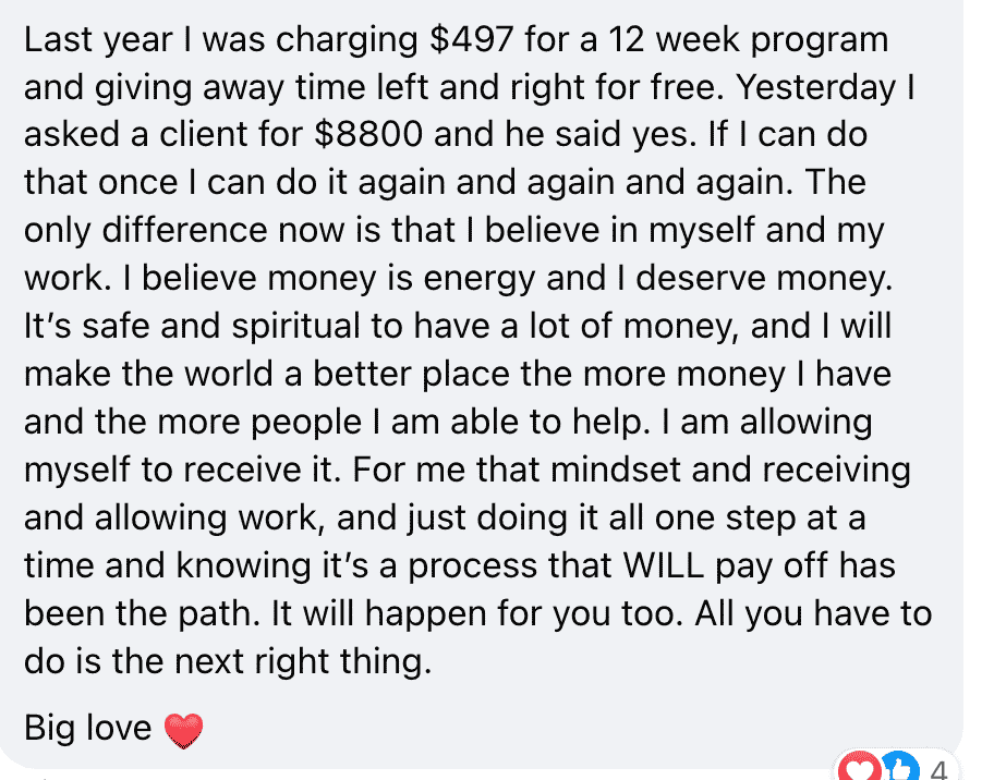 Beth Weinstein Group Mastermind Program Testimonial